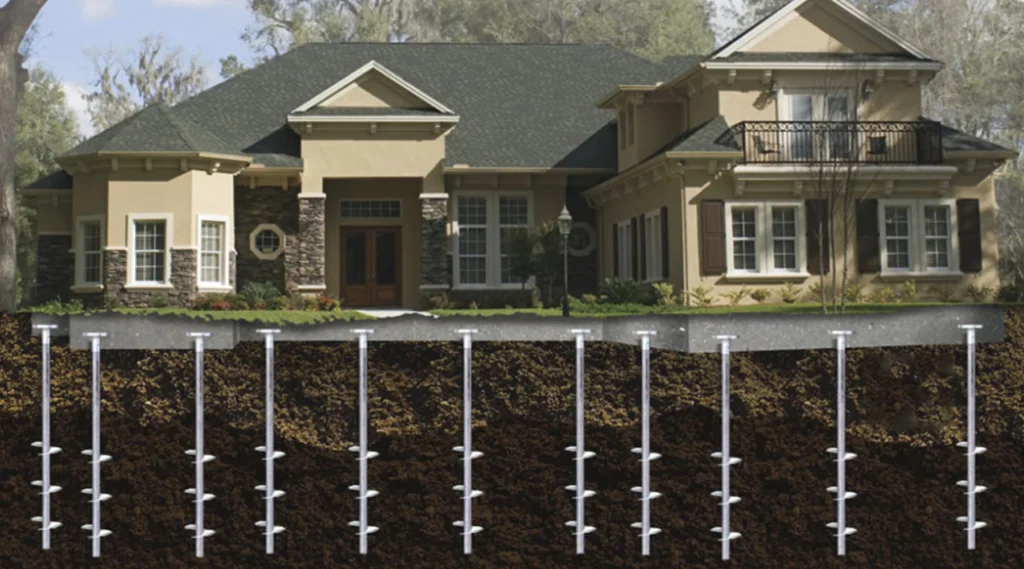 Helical Piers be used for foundation repair